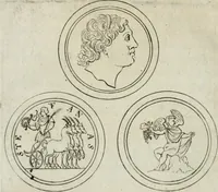 An illustration from Thesaurus numismatum e musaeo Caroli Patini (1672)