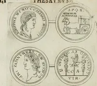 An illustration from Thesaurus numismatum e musaeo Caroli Patini (1672)