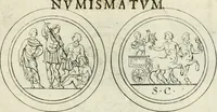 An illustration from Thesaurus numismatum e musaeo Caroli Patini (1672)