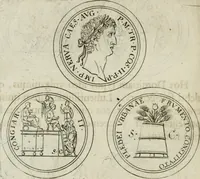 An illustration from Thesaurus numismatum e musaeo Caroli Patini (1672)