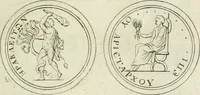 An illustration from Thesaurus numismatum e musaeo Caroli Patini (1672)
