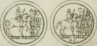 An illustration from Thesaurus numismatum e musaeo Caroli Patini (1672)