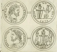 An illustration from Thesaurus numismatum e musaeo Caroli Patini (1672)
