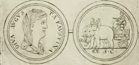 An illustration from Thesaurus numismatum e musaeo Caroli Patini (1672)
