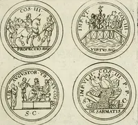 An illustration from Thesaurus numismatum e musaeo Caroli Patini (1672)