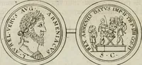 An illustration from Thesaurus numismatum e musaeo Caroli Patini (1672)