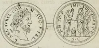An illustration from Thesaurus numismatum e musaeo Caroli Patini (1672)