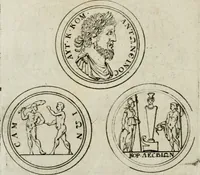 An illustration from Thesaurus numismatum e musaeo Caroli Patini (1672)
