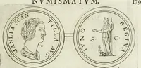 An illustration from Thesaurus numismatum e musaeo Caroli Patini (1672)