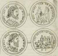 An illustration from Thesaurus numismatum e musaeo Caroli Patini (1672)