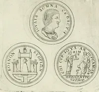An illustration from Thesaurus numismatum e musaeo Caroli Patini (1672)