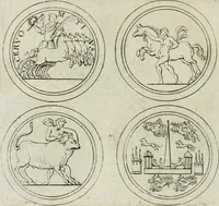 An illustration from Thesaurus numismatum e musaeo Caroli Patini (1672)
