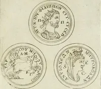 An illustration from Thesaurus numismatum e musaeo Caroli Patini (1672)