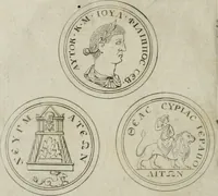 An illustration from Thesaurus numismatum e musaeo Caroli Patini (1672)