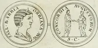 An illustration from Thesaurus numismatum e musaeo Caroli Patini (1672)
