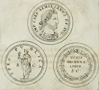 An illustration from Thesaurus numismatum e musaeo Caroli Patini (1672)