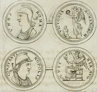 An illustration from Thesaurus numismatum e musaeo Caroli Patini (1672)