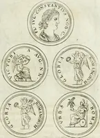 An illustration from Thesaurus numismatum e musaeo Caroli Patini (1672)