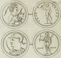 An illustration from Thesaurus numismatum e musaeo Caroli Patini (1672)