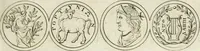 An illustration from Thesaurus numismatum e musaeo Caroli Patini (1672)