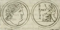 An illustration from Thesaurus numismatum e musaeo Caroli Patini (1672)