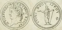 An illustration from Thesaurus numismatum e musaeo Caroli Patini (1672)