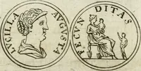 An illustration from Thesaurus numismatum e musaeo Caroli Patini (1672)