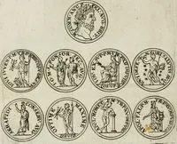 An illustration from Thesaurus numismatum e musaeo Caroli Patini (1672)