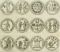 An illustration from Thesaurus numismatum e musaeo Caroli Patini (1672)