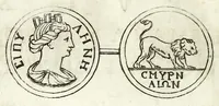 An illustration from Thesaurus numismatum, antiquorum & recentiorum, ex auro, argento, & aere : ab illustriss. & excellentiss. D.D. Petro Mauroceno ... Serenissimae Reipublicae legatus, etc (1683)
