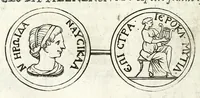 An illustration from Thesaurus numismatum, antiquorum & recentiorum, ex auro, argento, & aere : ab illustriss. & excellentiss. D.D. Petro Mauroceno ... Serenissimae Reipublicae legatus, etc (1683)