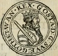 An illustration from Thesaurus nummorum sueo-gothicorum : studio indefesso Eliae Brenneri L. annorum spatio collectus, secundum seriem temporum dispositus, atqve e tenebris, cum commentatione in apricum prolatus ; accessit ejusdem auctoris Libellus de nummophylaciis Sveciae: de scriptoribus rei nummariae svethicae, atque de thesauris, seu variis vetustorum nummorum cumulis, passim per Sveoniam fortuito casu repertis (1731)