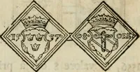 An illustration from Thesaurus nummorum sueo-gothicorum : studio indefesso Eliae Brenneri L. annorum spatio collectus, secundum seriem temporum dispositus, atqve e tenebris, cum commentatione in apricum prolatus ; accessit ejusdem auctoris Libellus de nummophylaciis Sveciae: de scriptoribus rei nummariae svethicae, atque de thesauris, seu variis vetustorum nummorum cumulis, passim per Sveoniam fortuito casu repertis (1731)