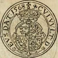 An illustration from Thesaurus nummorum sueo-gothicorum : studio indefesso Eliae Brenneri L. annorum spatio collectus, secundum seriem temporum dispositus, atqve e tenebris, cum commentatione in apricum prolatus ; accessit ejusdem auctoris Libellus de nummophylaciis Sveciae: de scriptoribus rei nummariae svethicae, atque de thesauris, seu variis vetustorum nummorum cumulis, passim per Sveoniam fortuito casu repertis (1731)