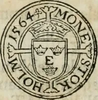An illustration from Thesaurus nummorum sueo-gothicorum : studio indefesso Eliae Brenneri L. annorum spatio collectus, secundum seriem temporum dispositus, atqve e tenebris, cum commentatione in apricum prolatus ; accessit ejusdem auctoris Libellus de nummophylaciis Sveciae: de scriptoribus rei nummariae svethicae, atque de thesauris, seu variis vetustorum nummorum cumulis, passim per Sveoniam fortuito casu repertis (1731)