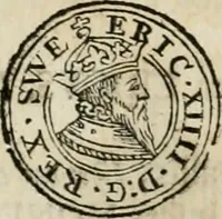 An illustration from Thesaurus nummorum sueo-gothicorum : studio indefesso Eliae Brenneri L. annorum spatio collectus, secundum seriem temporum dispositus, atqve e tenebris, cum commentatione in apricum prolatus ; accessit ejusdem auctoris Libellus de nummophylaciis Sveciae: de scriptoribus rei nummariae svethicae, atque de thesauris, seu variis vetustorum nummorum cumulis, passim per Sveoniam fortuito casu repertis (1731)