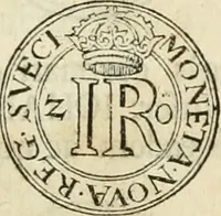 An illustration from Thesaurus nummorum sueo-gothicorum : studio indefesso Eliae Brenneri L. annorum spatio collectus, secundum seriem temporum dispositus, atqve e tenebris, cum commentatione in apricum prolatus ; accessit ejusdem auctoris Libellus de nummophylaciis Sveciae: de scriptoribus rei nummariae svethicae, atque de thesauris, seu variis vetustorum nummorum cumulis, passim per Sveoniam fortuito casu repertis (1731)