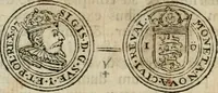 An illustration from Thesaurus nummorum sueo-gothicorum : studio indefesso Eliae Brenneri L. annorum spatio collectus, secundum seriem temporum dispositus, atqve e tenebris, cum commentatione in apricum prolatus ; accessit ejusdem auctoris Libellus de nummophylaciis Sveciae: de scriptoribus rei nummariae svethicae, atque de thesauris, seu variis vetustorum nummorum cumulis, passim per Sveoniam fortuito casu repertis (1731)