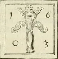 An illustration from Thesaurus nummorum sueo-gothicorum : studio indefesso Eliae Brenneri L. annorum spatio collectus, secundum seriem temporum dispositus, atqve e tenebris, cum commentatione in apricum prolatus ; accessit ejusdem auctoris Libellus de nummophylaciis Sveciae: de scriptoribus rei nummariae svethicae, atque de thesauris, seu variis vetustorum nummorum cumulis, passim per Sveoniam fortuito casu repertis (1731)