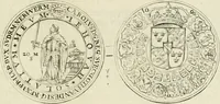 An illustration from Thesaurus nummorum sueo-gothicorum : studio indefesso Eliae Brenneri L. annorum spatio collectus, secundum seriem temporum dispositus, atqve e tenebris, cum commentatione in apricum prolatus ; accessit ejusdem auctoris Libellus de nummophylaciis Sveciae: de scriptoribus rei nummariae svethicae, atque de thesauris, seu variis vetustorum nummorum cumulis, passim per Sveoniam fortuito casu repertis (1731)