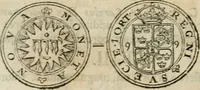 An illustration from Thesaurus nummorum sueo-gothicorum : studio indefesso Eliae Brenneri L. annorum spatio collectus, secundum seriem temporum dispositus, atqve e tenebris, cum commentatione in apricum prolatus ; accessit ejusdem auctoris Libellus de nummophylaciis Sveciae: de scriptoribus rei nummariae svethicae, atque de thesauris, seu variis vetustorum nummorum cumulis, passim per Sveoniam fortuito casu repertis (1731)