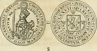 An illustration from Thesaurus nummorum sueo-gothicorum : studio indefesso Eliae Brenneri L. annorum spatio collectus, secundum seriem temporum dispositus, atqve e tenebris, cum commentatione in apricum prolatus ; accessit ejusdem auctoris Libellus de nummophylaciis Sveciae: de scriptoribus rei nummariae svethicae, atque de thesauris, seu variis vetustorum nummorum cumulis, passim per Sveoniam fortuito casu repertis (1731)