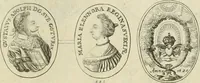 An illustration from Thesaurus nummorum sueo-gothicorum : studio indefesso Eliae Brenneri L. annorum spatio collectus, secundum seriem temporum dispositus, atqve e tenebris, cum commentatione in apricum prolatus ; accessit ejusdem auctoris Libellus de nummophylaciis Sveciae: de scriptoribus rei nummariae svethicae, atque de thesauris, seu variis vetustorum nummorum cumulis, passim per Sveoniam fortuito casu repertis (1731)