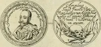 An illustration from Thesaurus nummorum sueo-gothicorum : studio indefesso Eliae Brenneri L. annorum spatio collectus, secundum seriem temporum dispositus, atqve e tenebris, cum commentatione in apricum prolatus ; accessit ejusdem auctoris Libellus de nummophylaciis Sveciae: de scriptoribus rei nummariae svethicae, atque de thesauris, seu variis vetustorum nummorum cumulis, passim per Sveoniam fortuito casu repertis (1731)