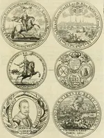 An illustration from Thesaurus nummorum sueo-gothicorum : studio indefesso Eliae Brenneri L. annorum spatio collectus, secundum seriem temporum dispositus, atqve e tenebris, cum commentatione in apricum prolatus ; accessit ejusdem auctoris Libellus de nummophylaciis Sveciae: de scriptoribus rei nummariae svethicae, atque de thesauris, seu variis vetustorum nummorum cumulis, passim per Sveoniam fortuito casu repertis (1731)