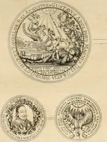 An illustration from Thesaurus nummorum sueo-gothicorum : studio indefesso Eliae Brenneri L. annorum spatio collectus, secundum seriem temporum dispositus, atqve e tenebris, cum commentatione in apricum prolatus ; accessit ejusdem auctoris Libellus de nummophylaciis Sveciae: de scriptoribus rei nummariae svethicae, atque de thesauris, seu variis vetustorum nummorum cumulis, passim per Sveoniam fortuito casu repertis (1731)