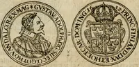 An illustration from Thesaurus nummorum sueo-gothicorum : studio indefesso Eliae Brenneri L. annorum spatio collectus, secundum seriem temporum dispositus, atqve e tenebris, cum commentatione in apricum prolatus ; accessit ejusdem auctoris Libellus de nummophylaciis Sveciae: de scriptoribus rei nummariae svethicae, atque de thesauris, seu variis vetustorum nummorum cumulis, passim per Sveoniam fortuito casu repertis (1731)