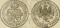 An illustration from Thesaurus nummorum sueo-gothicorum : studio indefesso Eliae Brenneri L. annorum spatio collectus, secundum seriem temporum dispositus, atqve e tenebris, cum commentatione in apricum prolatus ; accessit ejusdem auctoris Libellus de nummophylaciis Sveciae: de scriptoribus rei nummariae svethicae, atque de thesauris, seu variis vetustorum nummorum cumulis, passim per Sveoniam fortuito casu repertis (1731)