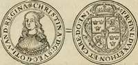 An illustration from Thesaurus nummorum sueo-gothicorum : studio indefesso Eliae Brenneri L. annorum spatio collectus, secundum seriem temporum dispositus, atqve e tenebris, cum commentatione in apricum prolatus ; accessit ejusdem auctoris Libellus de nummophylaciis Sveciae: de scriptoribus rei nummariae svethicae, atque de thesauris, seu variis vetustorum nummorum cumulis, passim per Sveoniam fortuito casu repertis (1731)
