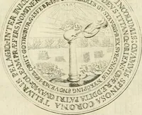 An illustration from Thesaurus nummorum sueo-gothicorum : studio indefesso Eliae Brenneri L. annorum spatio collectus, secundum seriem temporum dispositus, atqve e tenebris, cum commentatione in apricum prolatus ; accessit ejusdem auctoris Libellus de nummophylaciis Sveciae: de scriptoribus rei nummariae svethicae, atque de thesauris, seu variis vetustorum nummorum cumulis, passim per Sveoniam fortuito casu repertis (1731)